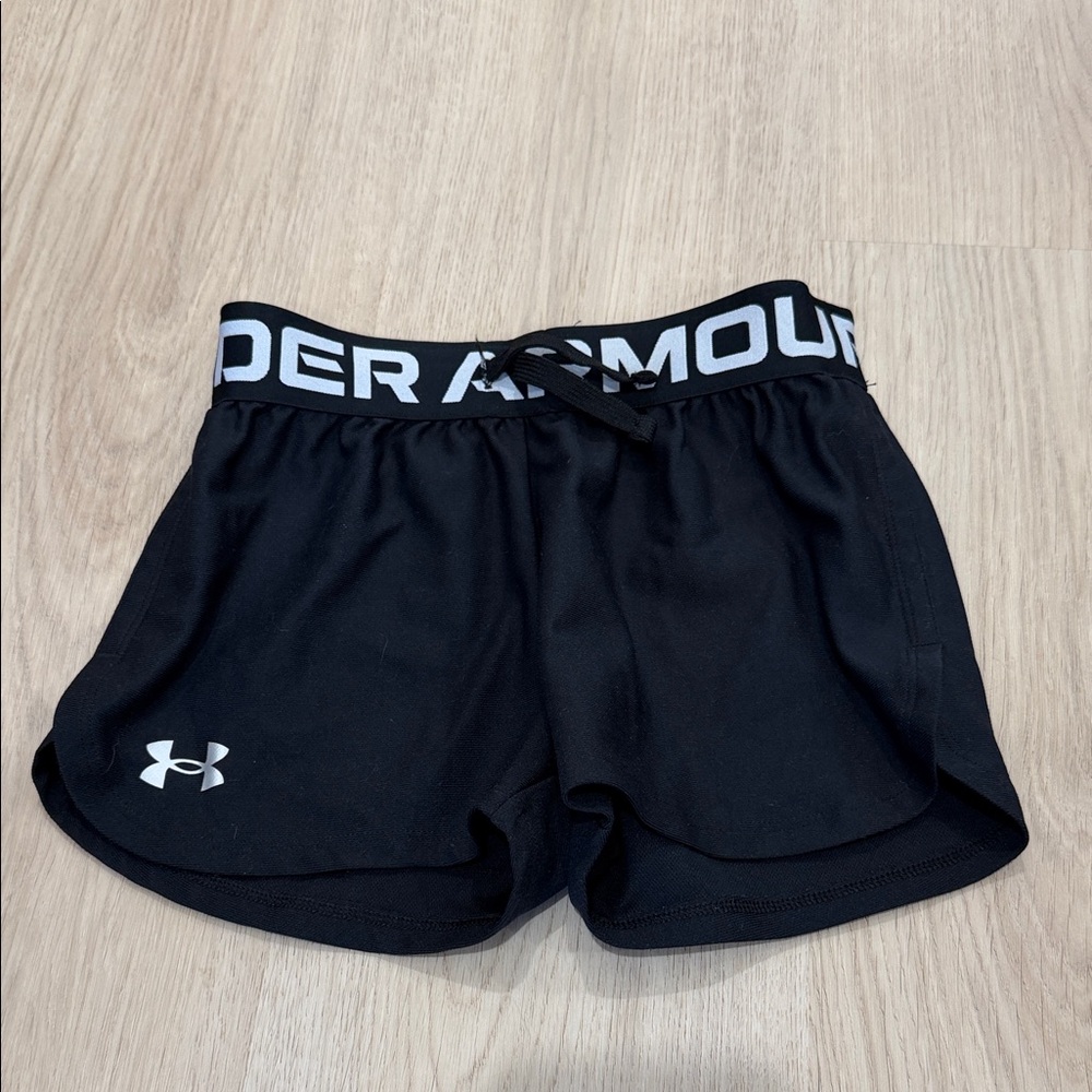 Under Armour YXS  Black Athletic Shorts